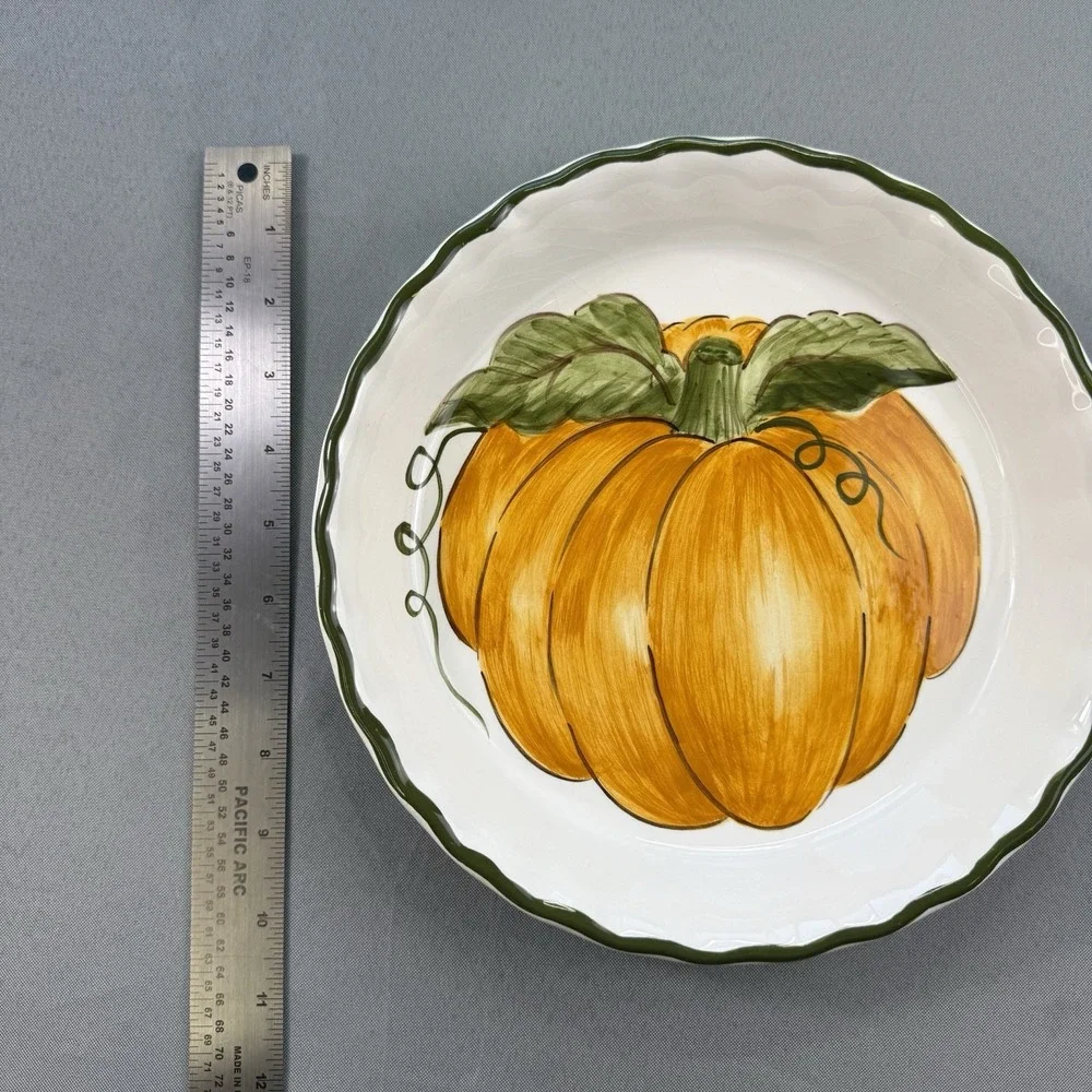 Williams‎ Sonoma Pumpkin Pie Plate Grande Cuisine 10